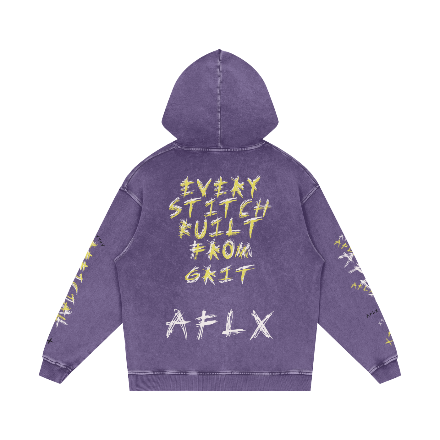 Snow Washed Loose Cotton Hoodie