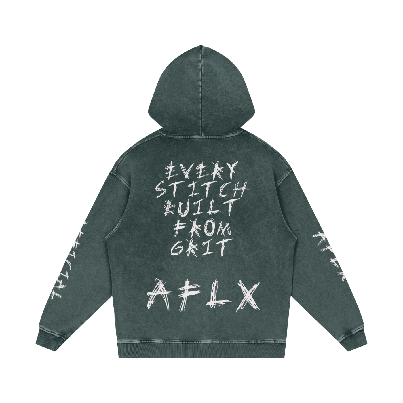 Snow Washed Loose Cotton Hoodie