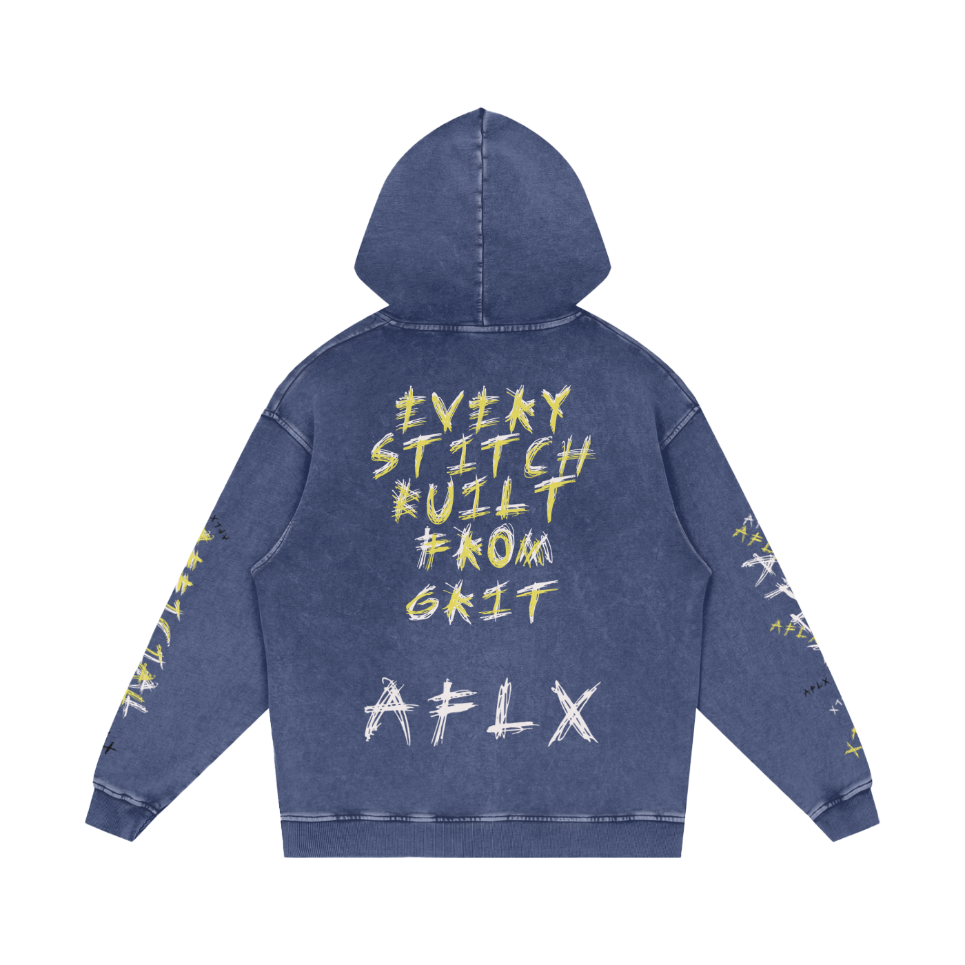 Snow Washed Loose Cotton Hoodie